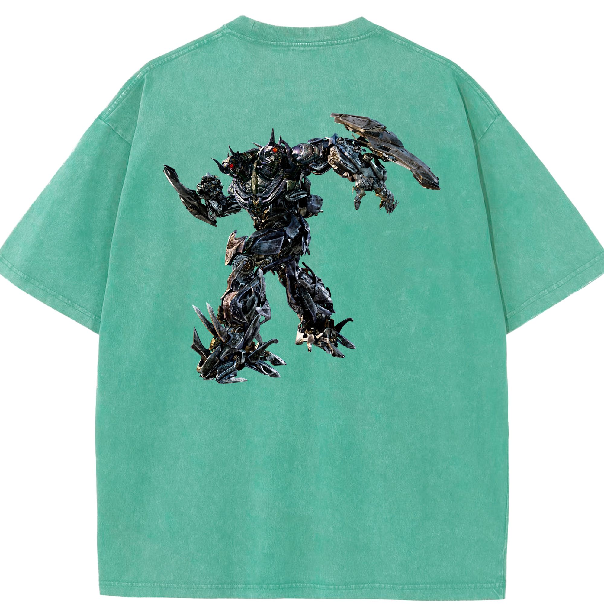 （画像用） Transformers トランスフォーマー 綿100% ヴィンテージ風 半袖Tシャツ（背面プリント）
